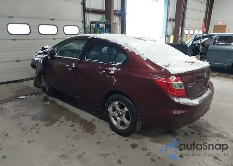 2012 Honda Civic Lx из США, поврежденный, VIN 2HGFB2F58CH532701